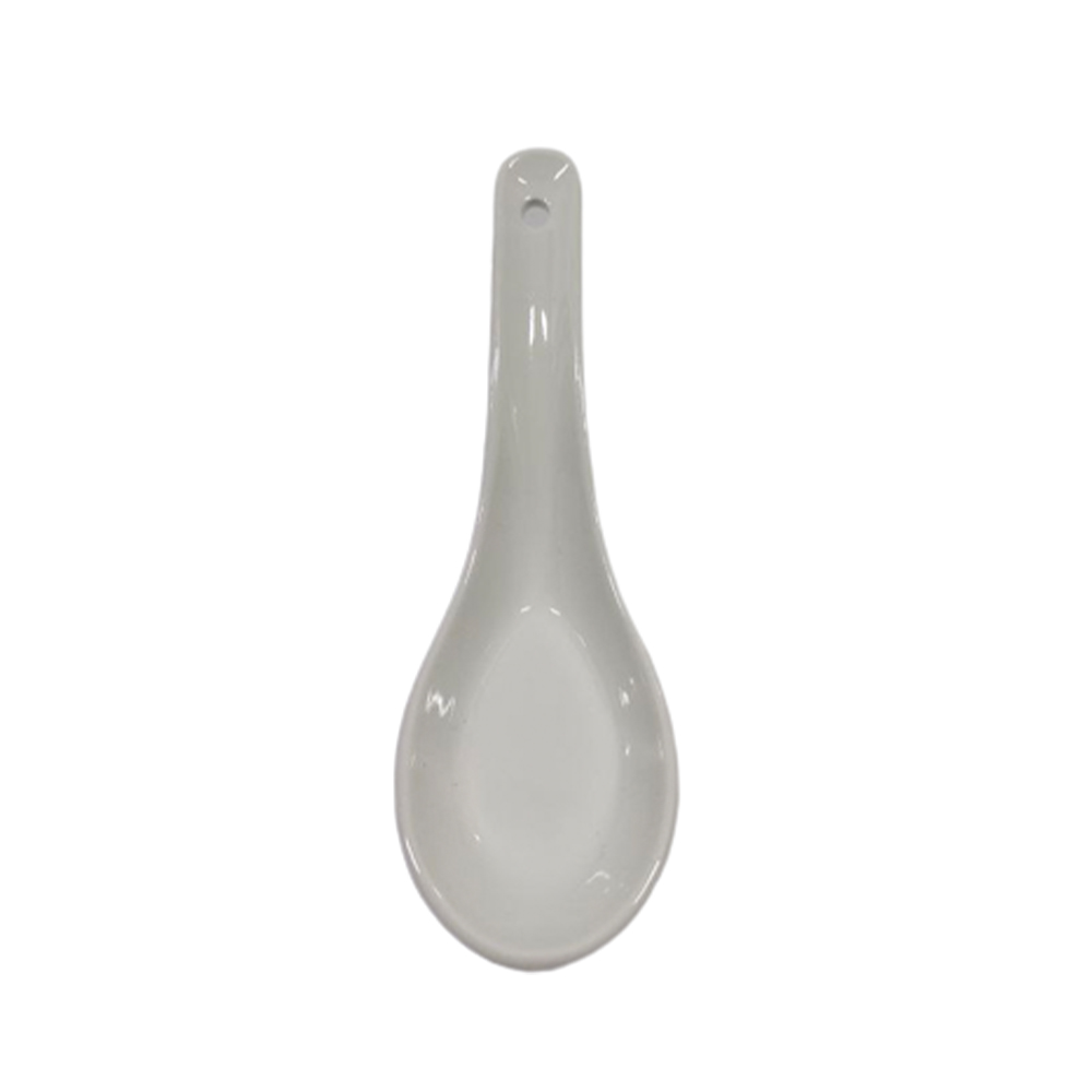 HARRIANWARE PORCELAIN  SOUP SPOON - WHITE